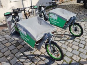 Cargo bike sharing has arrived in small towns