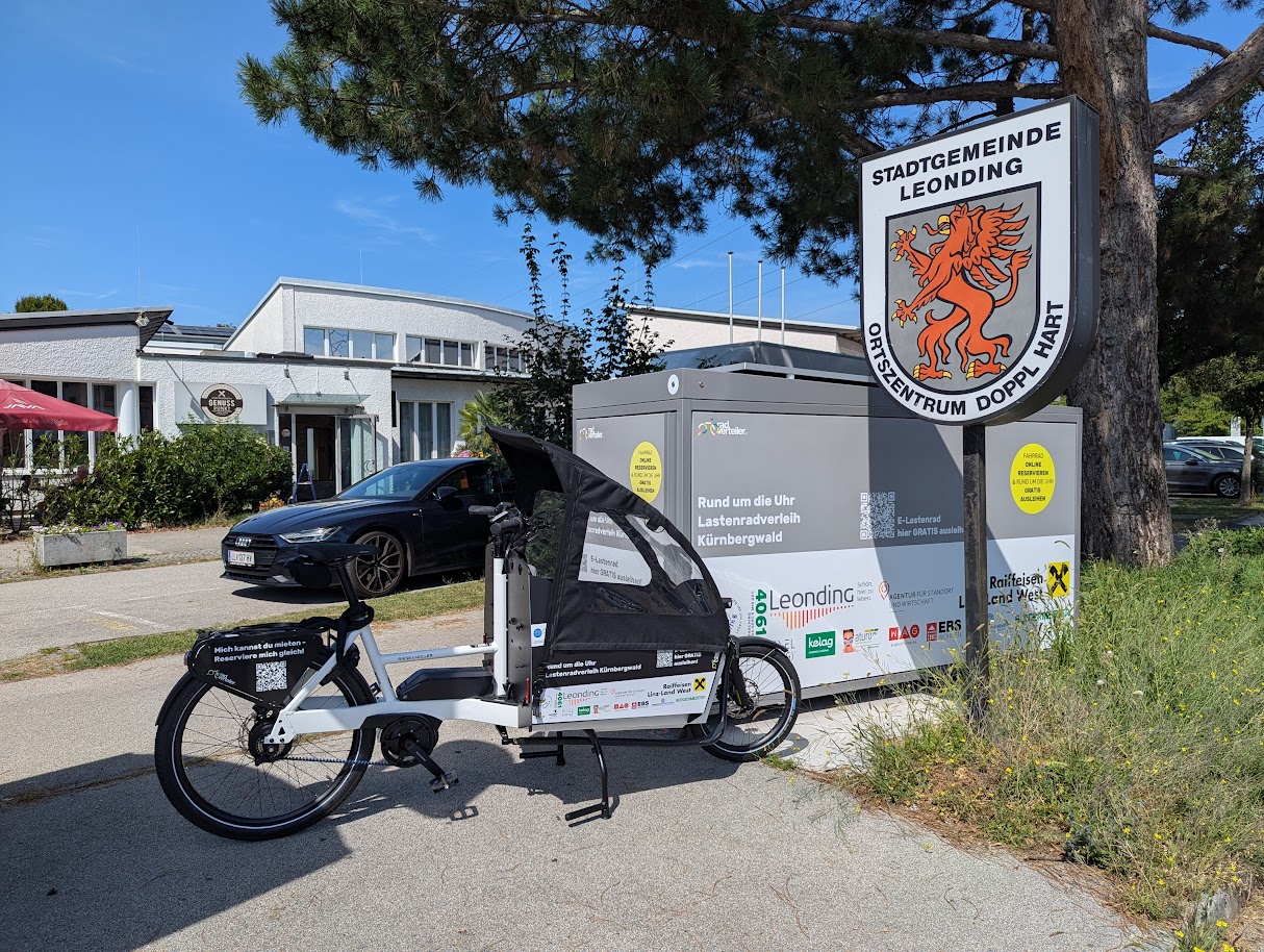 Leonding_Station_radverteiler Lastenrad Station